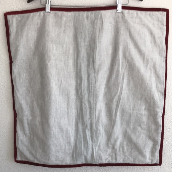 Set(3) Pottery Barn velvet box stitch shams merlot - Picture 4 of 11